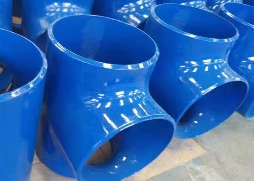 SCH20 Tee thép carbon thẳng DN50 3 4 Tee phù hợp với đầu vát