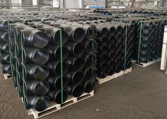 Tiêu chuẩn JIS Phụ kiện ống hàn mông Bức tranh đen Q235 khuỷu tay