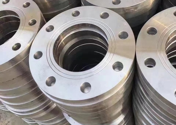 ASME Pn100 Dn100 Mặt bích thép rèn bằng thép carbon Trượt phẳng trên cổ hàn mặt nâng