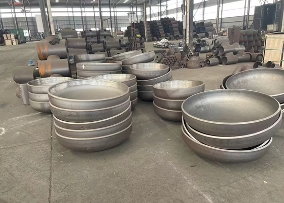 Mũ ống thép WPHY60 WPHY52 được hàn DIN28011 Hình elip Dished