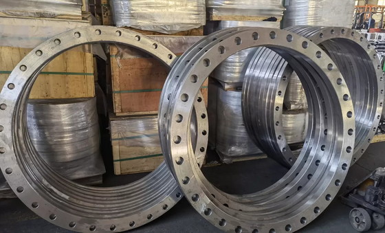 mặt bích thép carbon mặt bích cổ hàn thép không gỉ Pn25 Pn63 En 1092 Mặt bích cổ phẳng Dn100 Dn500 Dn1000 Ansi B16.5
