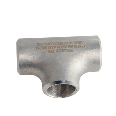 Phụ kiện đường ống thép không gỉ ISO9001 ASME 316 Equal Tee DN65