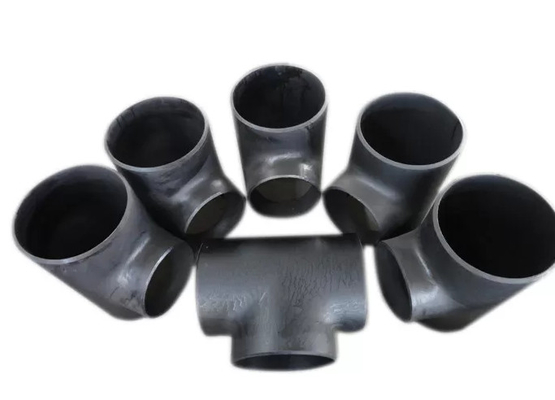 Phụ kiện đường ống hàn mông 2mm- 60mm Tee Dầu chống gỉ đen liền mạch 14'' 16'' 18''