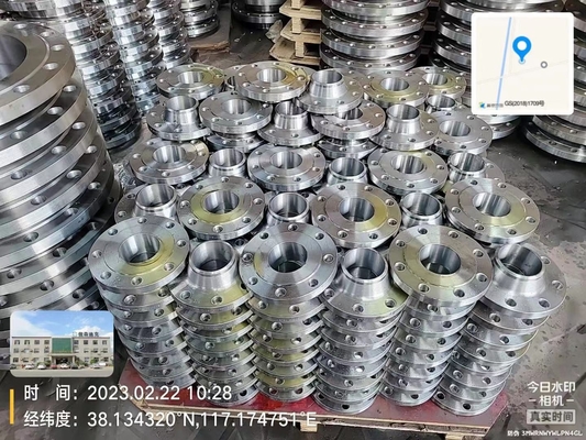 Mặt bích xây dựng bằng thép carbon 600lb Trượt trên phụ kiện đường ống