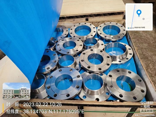 Mặt bích xây dựng bằng thép carbon 600lb Trượt trên phụ kiện đường ống