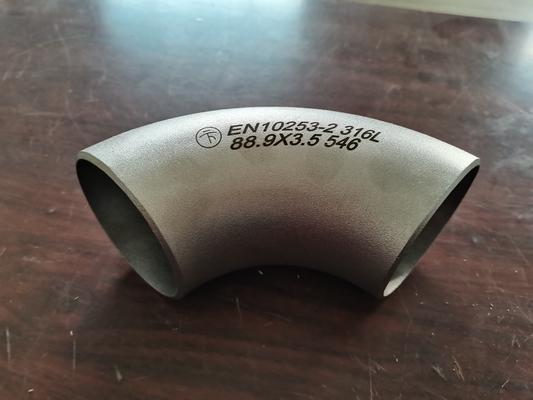 Asme B16.9 Cút mặt bích bằng thép không gỉ Lịch trình 180 độ 60