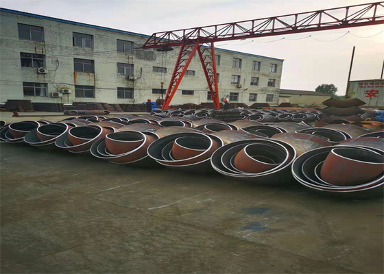 Butt hàn thép carbon khuỷu tay EN 10253-2 ASTM A420 WPL6 Phụ kiện ống hàn buttweld