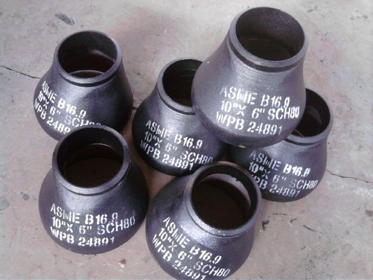Sơn đen trần trụi Hộp giảm tốc bằng thép carbon rèn đúc vát cuối