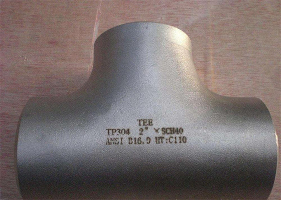 Giảm thẳng ASME B16.9 Tee Mạ kẽm nóng A234 WPC 2 inch